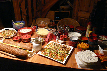 geburtstag_03 Das fertige Buffet